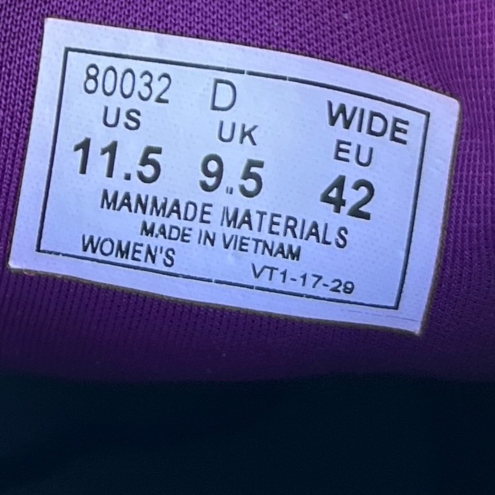 Orthofeet Kita Hands-Free Shoes Womens 11.5 D Wide Navy Orchid Orthopedic 80032 - Picture 2 of 9